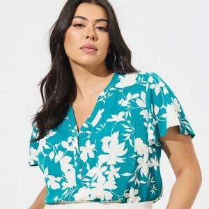 Torrid Floral Harper Top Size 1X